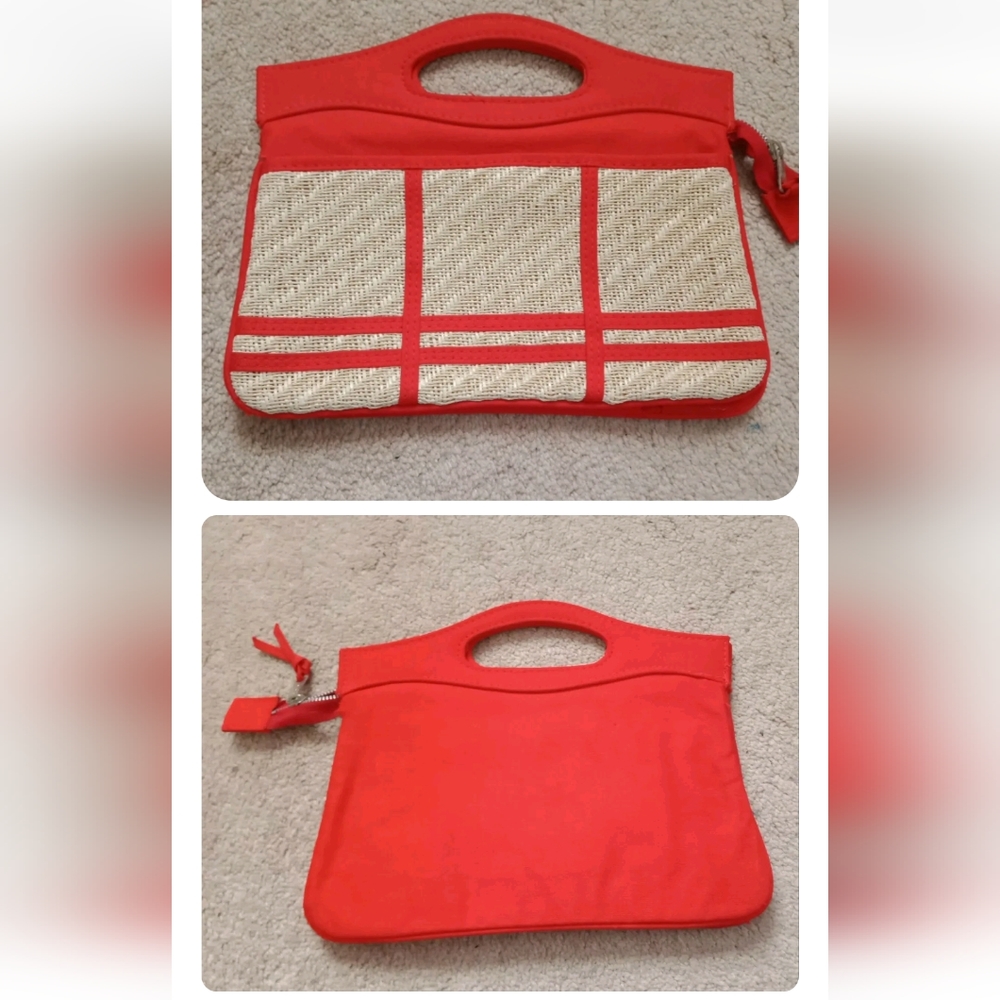 Vintage Holiday Fair Red  Hand Purse  Bag